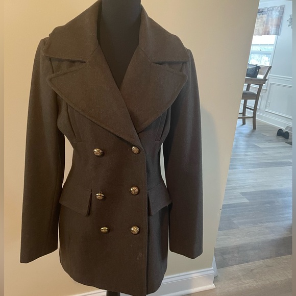 BCBGeneration Jackets & Blazers - BCBGeneration wool double breasted military style coat in size small